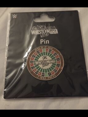 NEW 2026 WWE WRESTLEMANIA 42 LAS VEGAS SUPERSTORE I WAS THERE ROULETTE WHEEL PIN